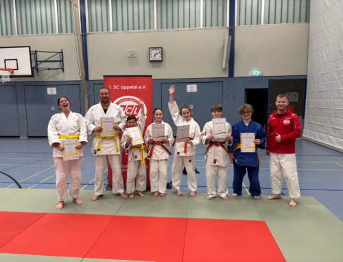 Erste Kyu-Prüfung des Jahres bei der Judoabteilung des 1. SC Lippetal